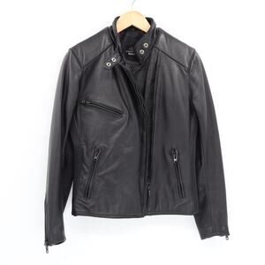 Vintage Sz 34 Hein Gericke Harley Davidson Black Leather Motorcycle Jacket